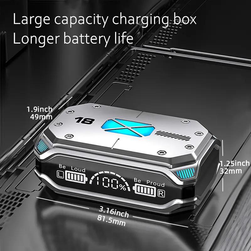 TWS Wireless Headphones Earphones Bluetooth Touch Control Noise Reduction Stereo Waterproof Earbuds Headsets With Microphone