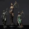 Judicial Fairness and Justice Goddess Statue Desk Decoration Ornaments Justice Goddess Character Sculpture Room Aesthetic Decor
