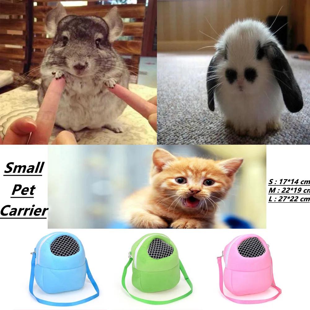 New Warm Travel Walking Small Animal Transport Vehicle Hamster Travel Bag Totoro Guinea Pig Rabbit Breathable Transport Cage