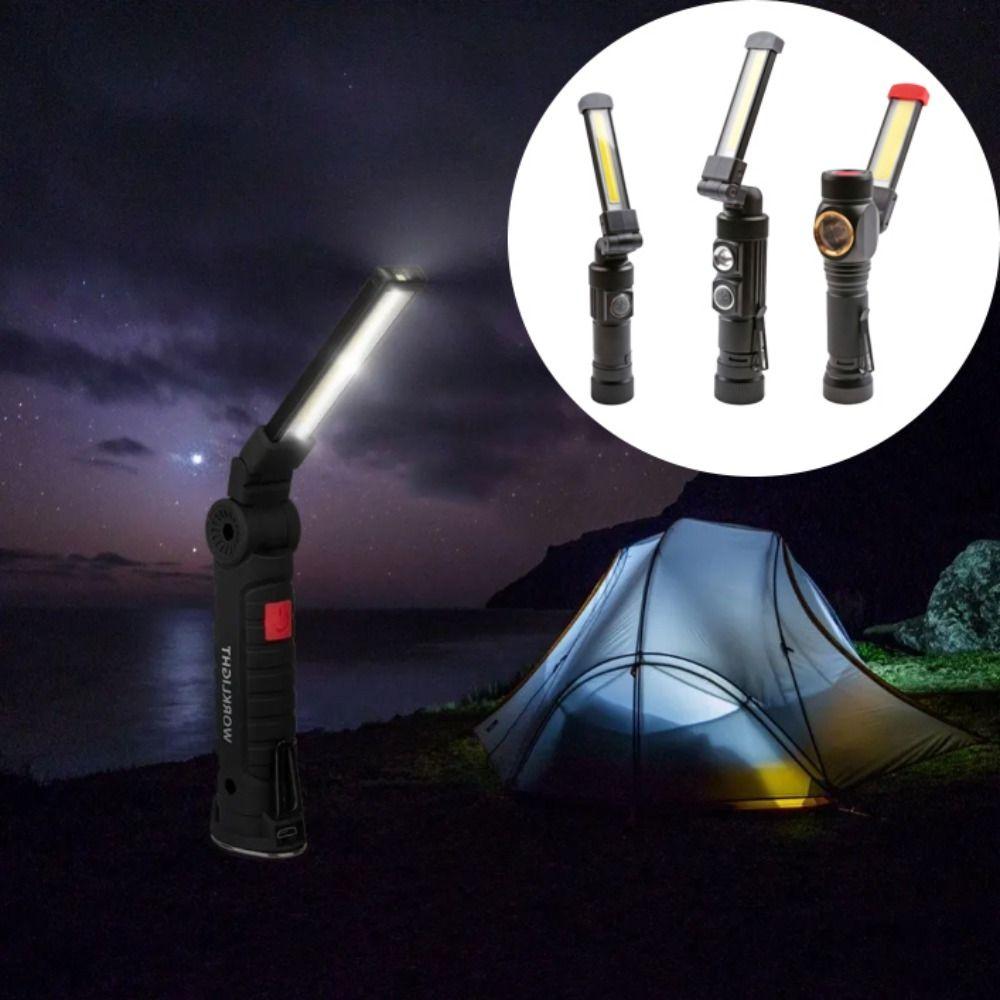 Portable Folding USB Charging COB Emergency Lamp USB Tape Clip Light Working Light
