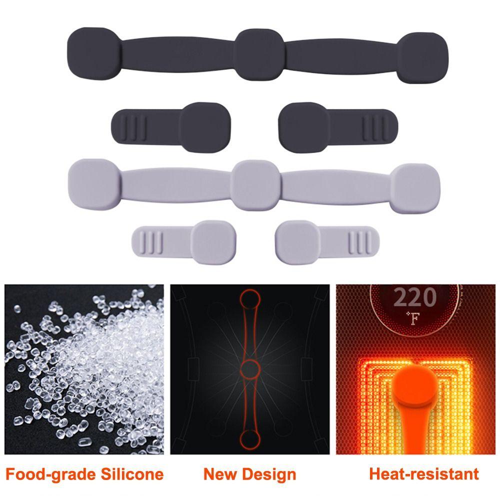 1pc Fixation Air Fryer Magnet Silicone Buckle Non-Scratch Paper Holder  for Parchment Paper