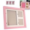 Dog Cat Paw Prints Pet Wall Frame Paw Print Kit for Dog Owner Cat Owner Pet LoversPink Mud Pink Frame