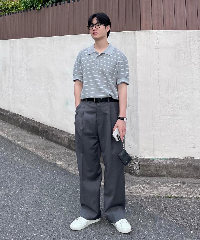 MINDBRIDGE [On][Select Stripe Or Basic] Linen-Like Collared Short Sleeve Knit - 8 Colors