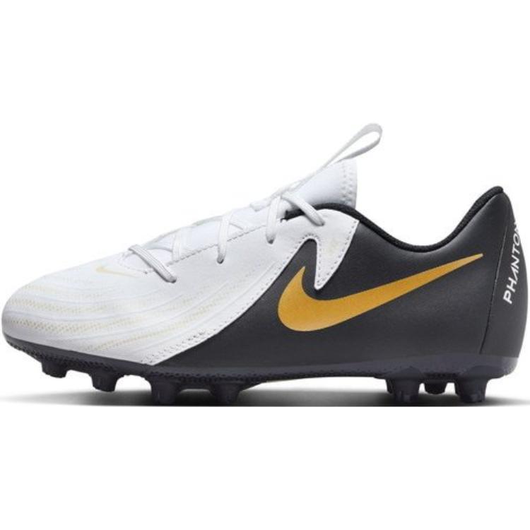 

Nike Phantom GX 2 Academy Synthetic Leather Comfortable Versatile Non-Slip Durable Low-Top Youth Soccer Shoes Kids sneaker White Black FJ2602-100 37.5