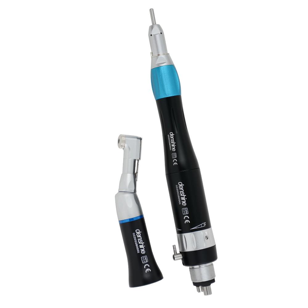 Kit manipolo dentale colorato a bassa velocità Motore ad aria dritto contrangolo 4 fori