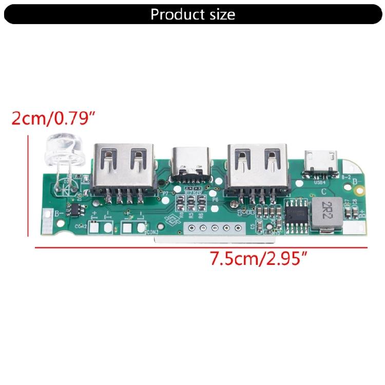 3.7V Dual USB 5V2A Power Bank Motherboard Module DIY Power Bank Mobile Power
