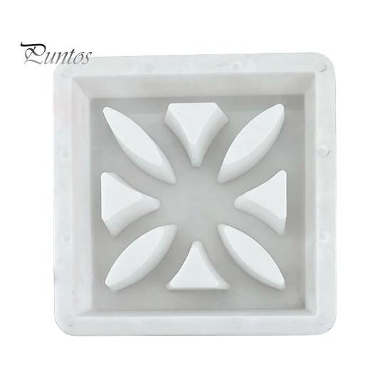 Decorative Garden Flagstone Maker Plastic Stepping Stones Mold, Reusable Concrete Mold for Walkway Path Maker, Durable DIY Casting Outdoor Cement