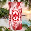 Eintracht Frankfurt Fußball Strandtuch Weiches Mikrofaser-Sommertuch Schnelltrocknendes Saugfähiges Handtuch für Strand Schwimmbad Reisen