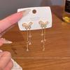 Miniatur Zirkon Schmetterling Fransenohrringe Weiblichkeit Ohrstecker