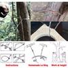 Pocket Wire Saw, Orange, High-Quality Multi-Functional Mini Wire Saw, for Wood, Plastic, Outdoor Camping Emergency Survival