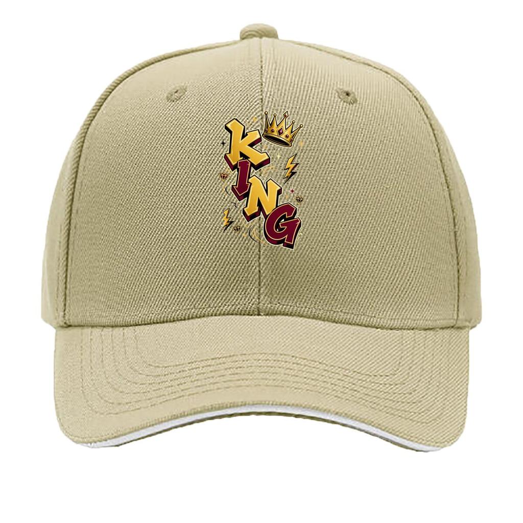 Royal Crown Street Lettering Emblem Sandwich Baseball Cap Sun Cap Outdoor Workouts Hat