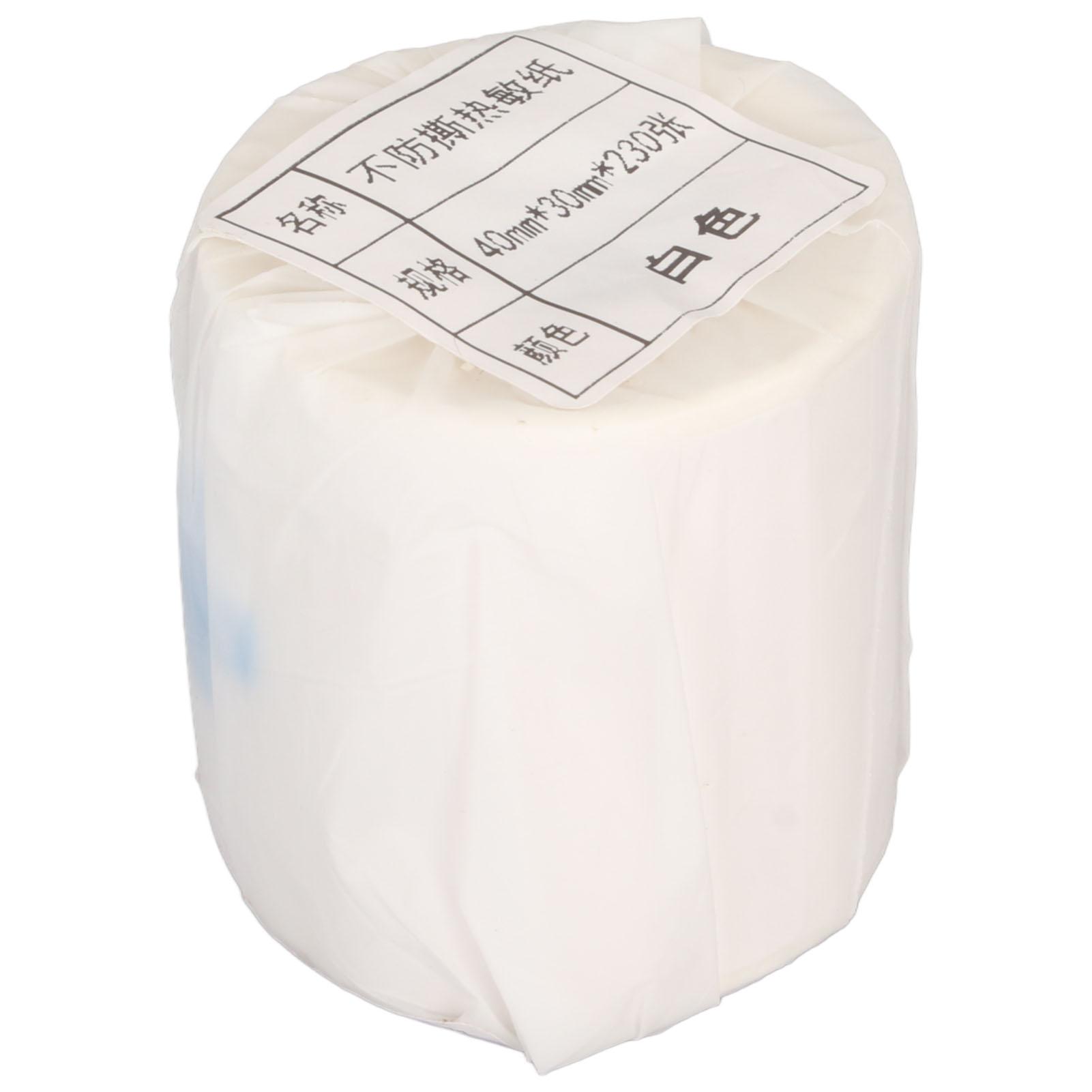 Thermal Labels Self Adhesive Multi Purpose Waterproof Thermal Printer Papers for Address Package 40x30mm 1.57x1.18in