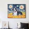 5D Diy Full Round Stone Resin Diamond Painting Cross Stitch Embroidery Sky Dog Diamond Mosaic Friend Gift