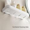 Lan Jiaoluo Punch-Free Wall-Mounted Bathroom Storage Shelf