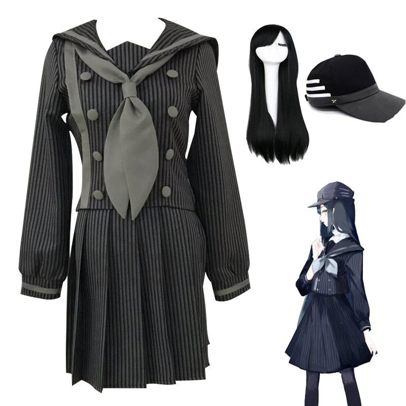 Elegant Danganronpa Cosplay Costume Featuring Saihara Shuichi School Uniform Design