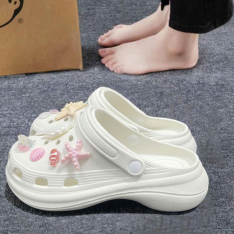 12Pcs Hawaiian Starfish Shoe Buckles Removable Shoe Accessories Diy Shoe Flower Women'S Beach Shoes Decorative Buckle Ornaments