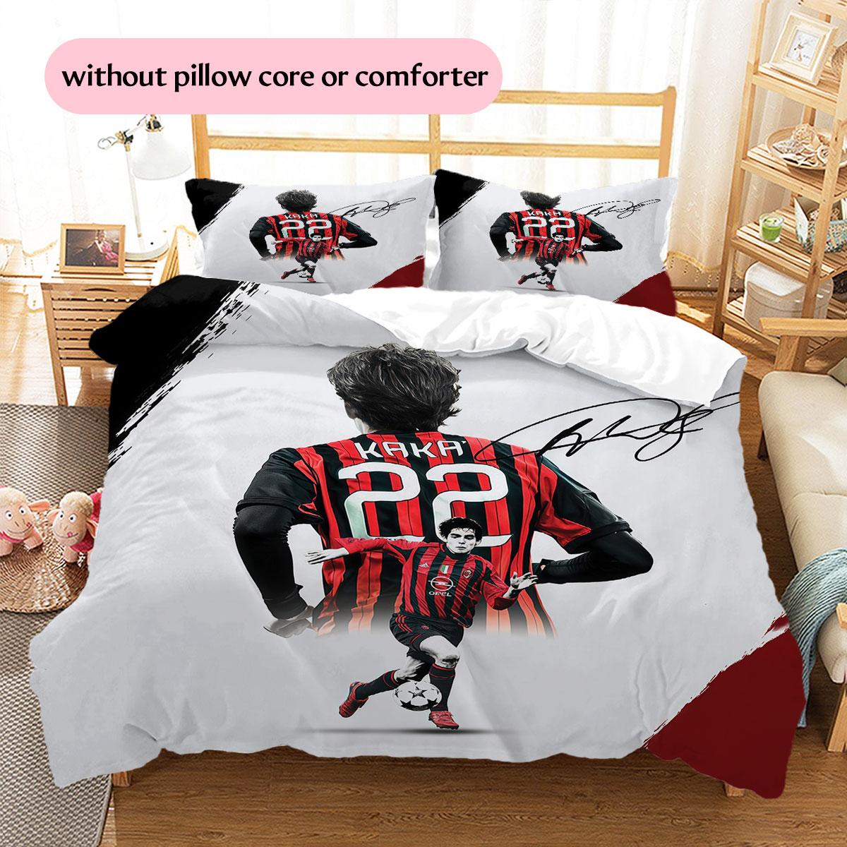 Kaka Pattern Bedding Home Decoration Birthday Gift (1 * duvet cover + 2 * pillowcase, without core),fan merchandise. 135x200cm