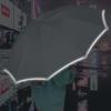 Automatic Reverse Anti-Rebound Umbrella with Reflective Strip, Sun and Rain Protection, Windproof 10-Rib Design