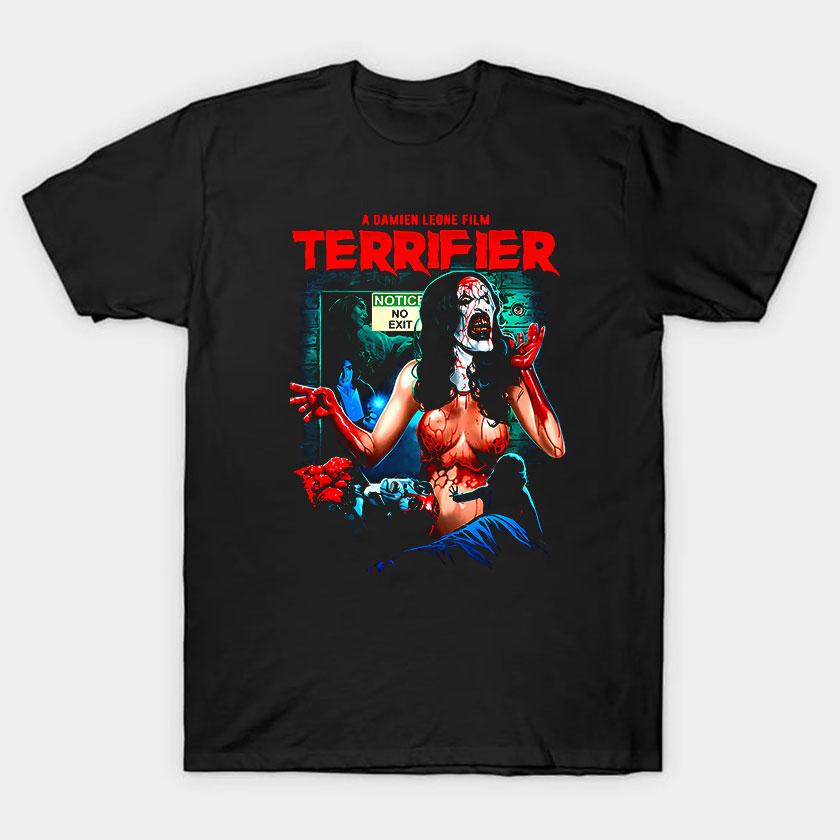 More Then Awesome Terrifier Movie Horror Art The Clown scary film For Halloween gift clothing cotton printed TShirt plus size