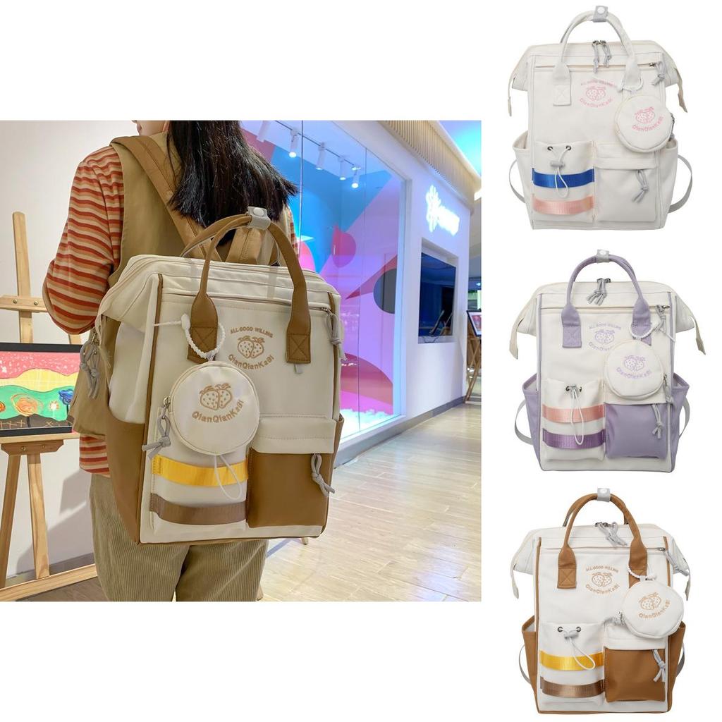 Japanese Style Cute Girl Backpack For Students With Laptop Pocket For Daily Use