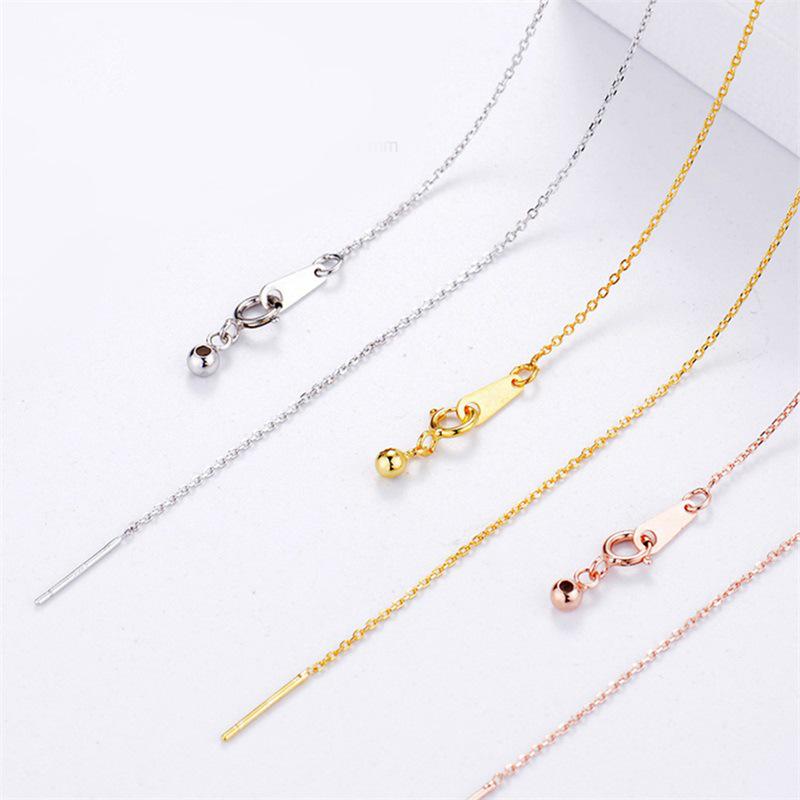 Adjustable Gold Stainless Steel Clavicle Necklace - Versatile European & American Style for Women