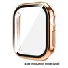 Gehärtetes Glas PC-Hülle für Apple Watch 12 46mm 42mm Harter Stoßfänger Displayschutz Abdeckung für Iwatch Serie 12 Schalen Zubehör 7