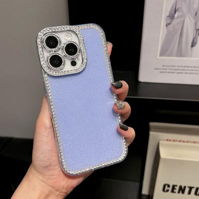 Single-sided Diamond Glitter Mobile Phone Case Is Suitable for Apple 16promax Trend 15/14 Light Luxury Flash Diamond Protective Case 17PRO.