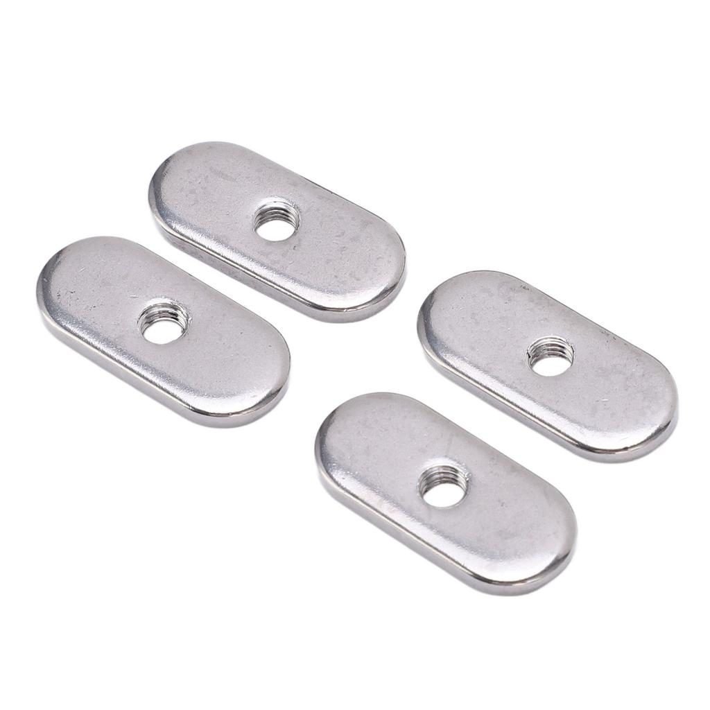 4 Sets Kayak Rail Screw Stainless Steel M5 Thread Rust Proof Boat Track Nuts for Canoes