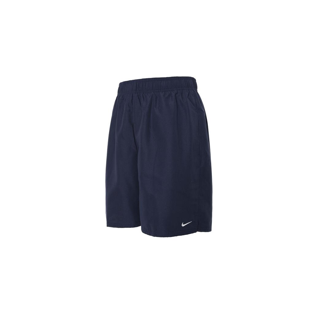 Nike Solid Color Lace-Up Casual Swim Shorts Men Swimwear Navy-Blue DN3289-410