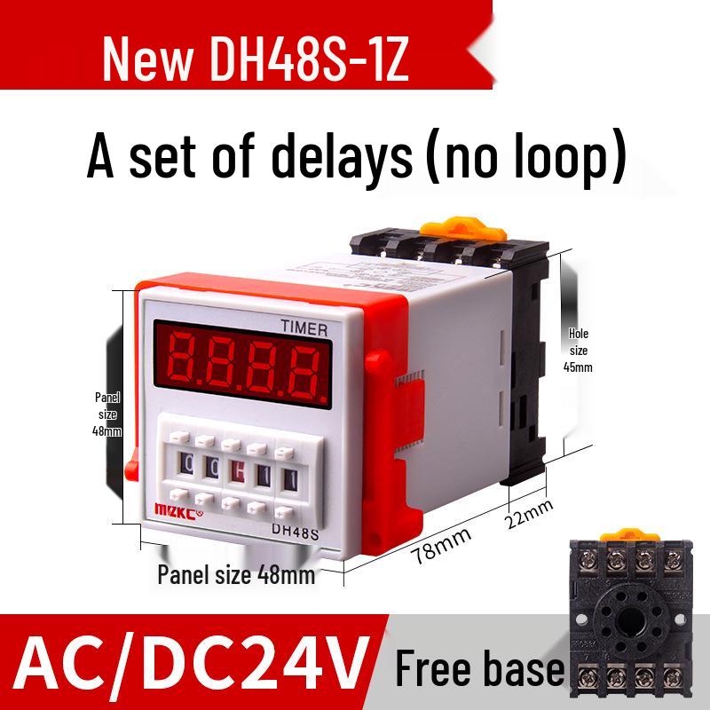 DH48S-S Digital Time Relay: Adjustable 24V/220V Cycle Control, 2Z Switch, 380V Delay