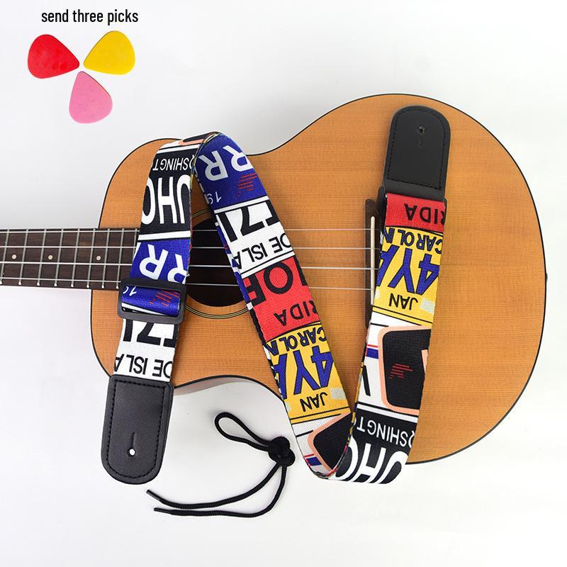 Child s Thickened Woven Ukulele Cross-Body Strap - Special Instrument Shoulder Strap 75-120cm Length