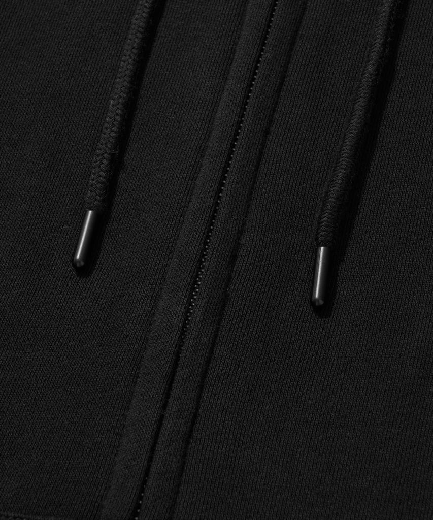Agod 2_Way Sweat Hooded Zip-Up [Black]