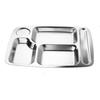 201 Stainless Steel Divided Lunch Tray