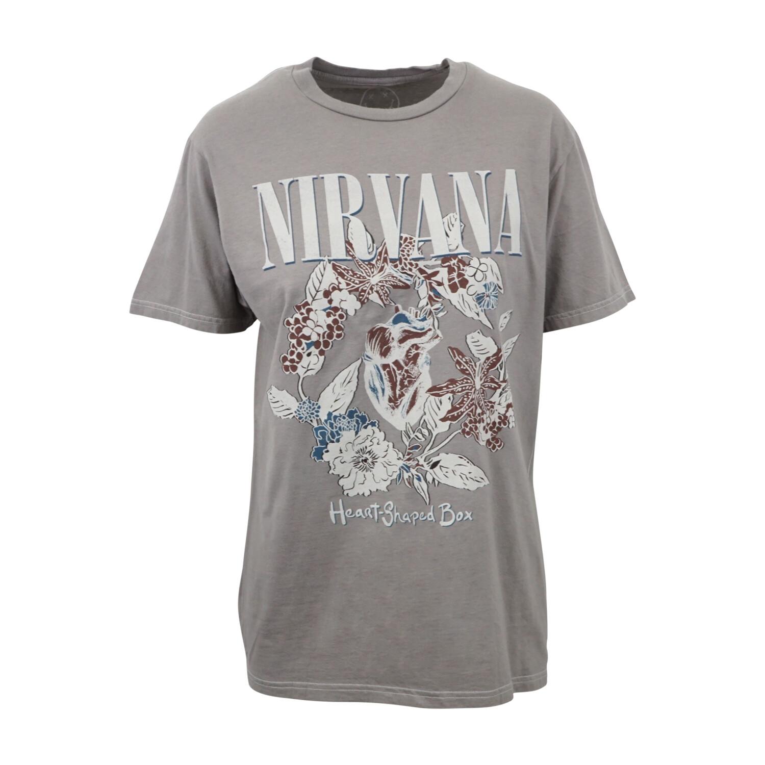 26 Nirvana Floral Heart Boyfriend Fit Girls T-Shirt Unisex T-Shirt XXXXL