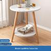 Compact Movable Sofa Side Table: Coffee Table & Storage Rack for Small Spaces, Bedroom, or Rental Room
