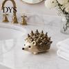 Mini Ring Stand for Bathroom Hedgehog Holder, Cute Resin Jewelry Organizer Rings, Waterproof Animal Niche Accessory Storage Vanity Dresser Bathroom,