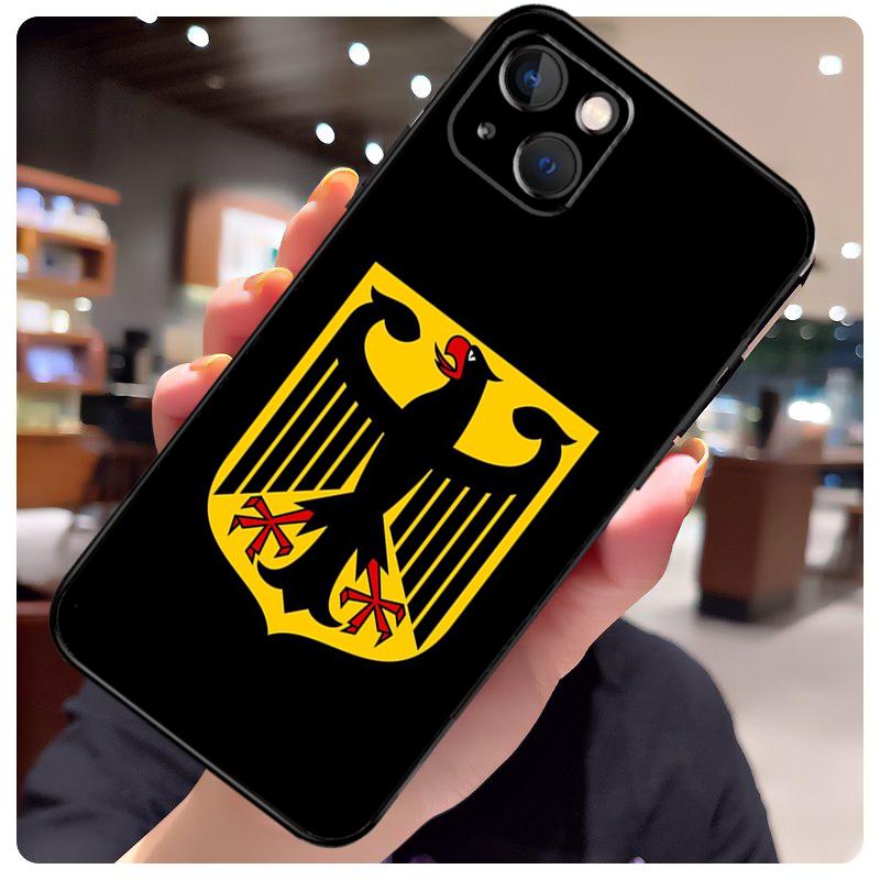 

Germany Flag Emblem Case For iPhone 16 13 14 11 12 15 Pro Max X XR XS Max Plus 14 Plus Back Cover iPhone 14 Pro