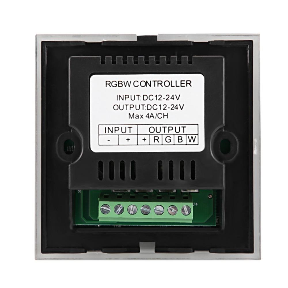 Capacitive Touch LED Touch Panel Controller RGBW Dimmer Switch  Wall Mounted Installation