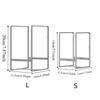 Vertical Plate Cutlery Organizer Large/Small Cabinet Tray Rack  for Dinner Utensils