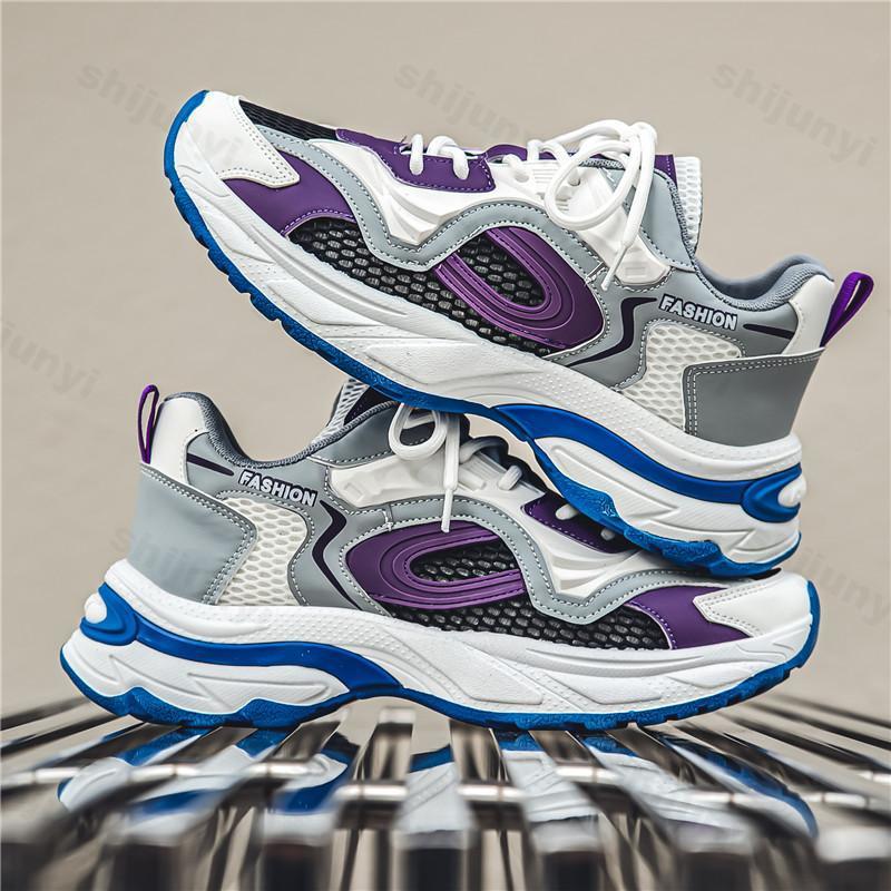 Fashion Casual Sports Shoes for Men 2025 New Summer Mesh Breathable Comfortable Thick Soled Shoes Fashion Trend Low Top Chunky sneakers