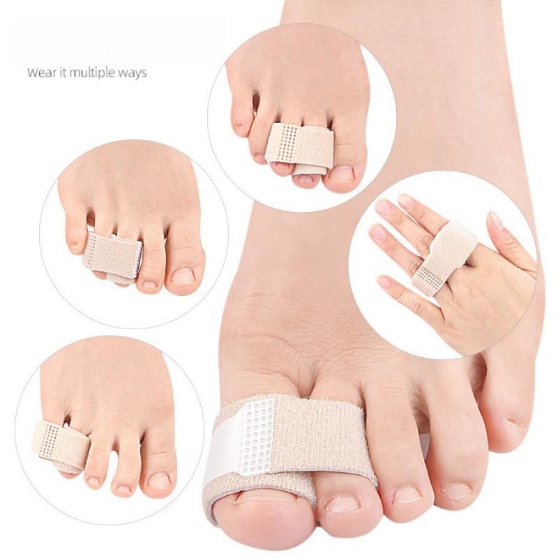 1pc/2pcsToe Separator Hallux Valgus Corrector Day and Night Use for Men and Women Elastic Band Middle Toe Stretcher