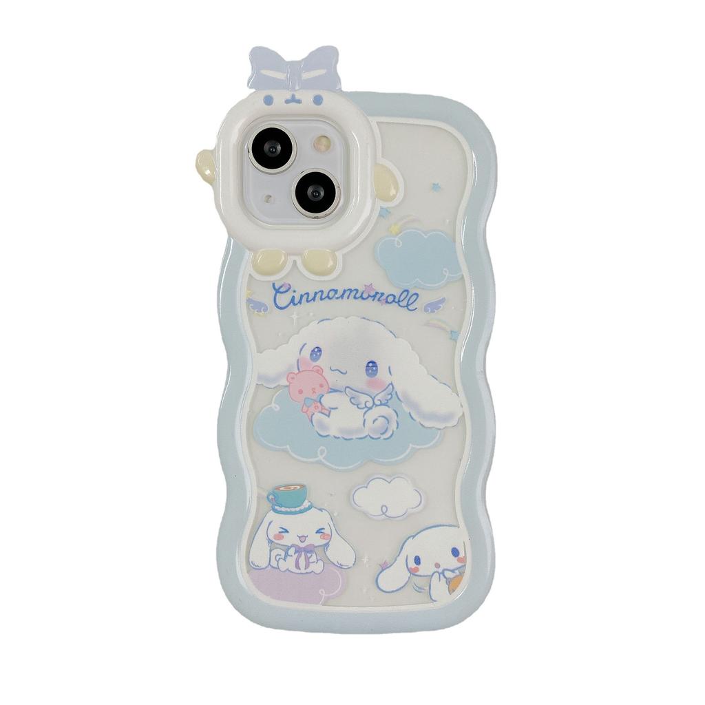 Applicable To Apple 14 Wave Monster Bracelet Mobile Case IPhone 15 Yugui Dog 13 Stand Protection Case New Model