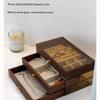 Wood Jewelry Organizers Portable Earring Display Box Necklace Storaging Case for Secure Storage and Travel Convenience
