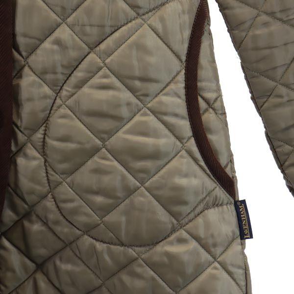 LAVENHAM Quilted coat 6 Brown hood Women Used