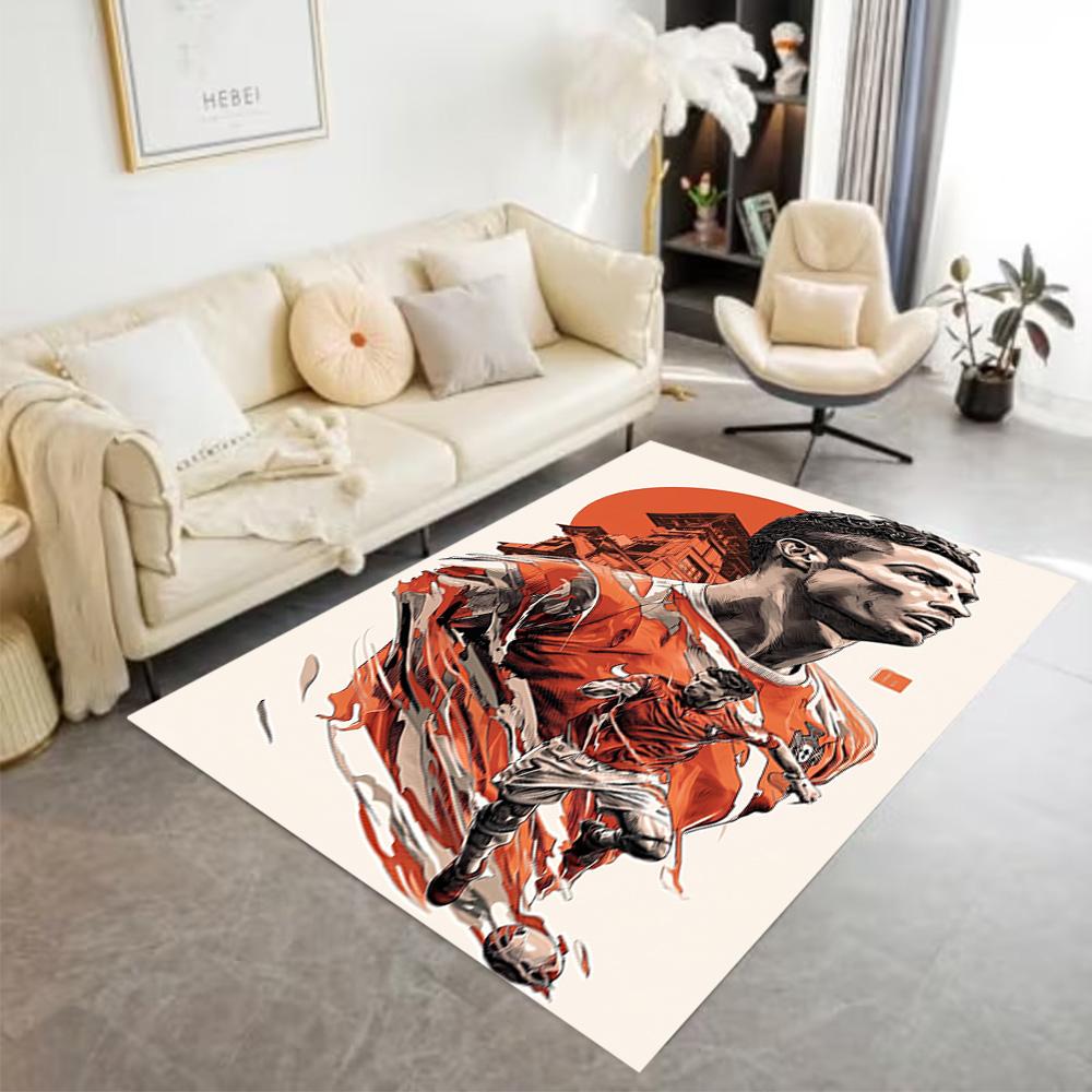 Ronaldo's Celebration Moment Floor Mat Perfect for Dormitory Foyer Study Room Outdoor Antislip Carpet Decorate Offices