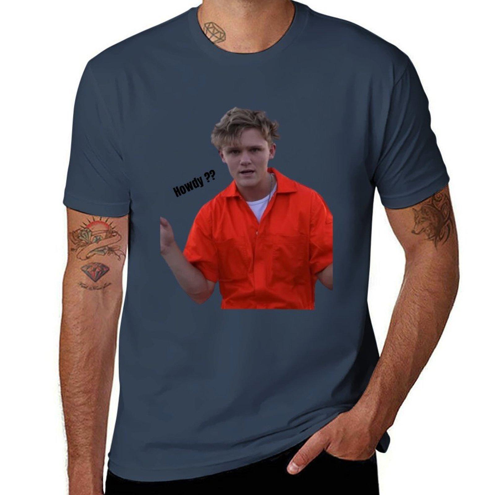 Ryan Trahan Funny Howdy Tshirt Perforunisexce Workout Short Sleeve Tee S