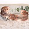 Hot Selling Magnet Retro Bracelet with Life Tree Pattern Arrangement, Magnetic Men's Antique Copper Bracelet