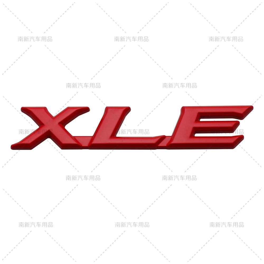 

Car Styling 3D XLE Car Metal Alloy RearTrunk Fender Adhesive Badge Body Tailgate Displaceme Emblem For Toyota Sienna червоний