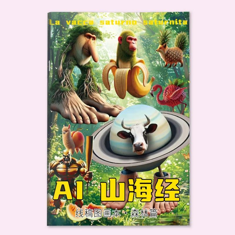 

Italian Brainrot Coloring Books Sketchbook Funny Anime Game Tralalelo Tralala Tun Sahur Coloring Drawing Books Art Supplies Gift
