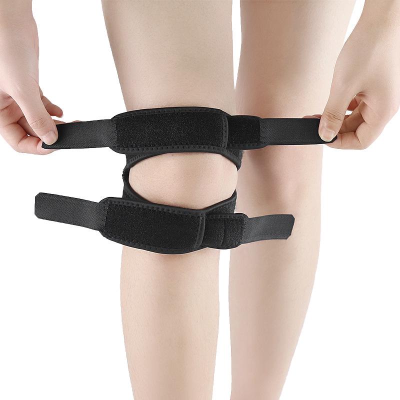 Breathable Shock-Absorbing Compression Knee Strap for Sports and Fitness